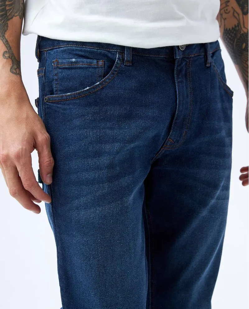 Jean Slim tiro bajo para hombre
