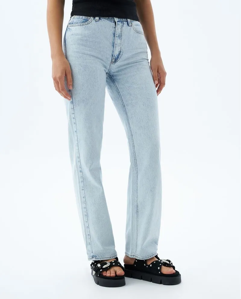 Jean Straight fit tono claro para mujer