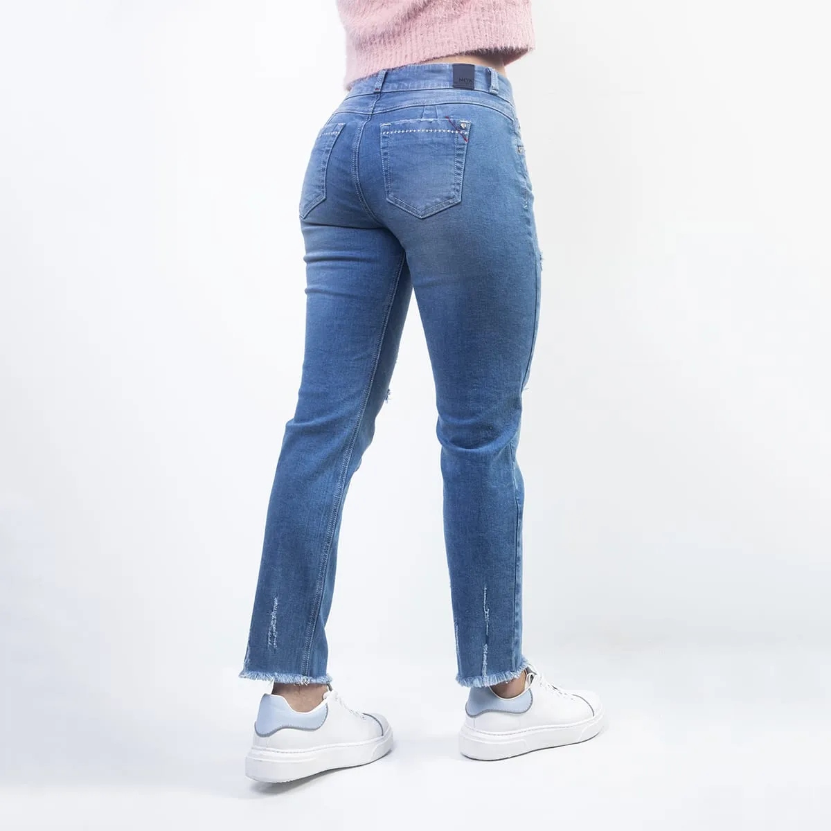 Jean Straight Tiro Bajo Comfy