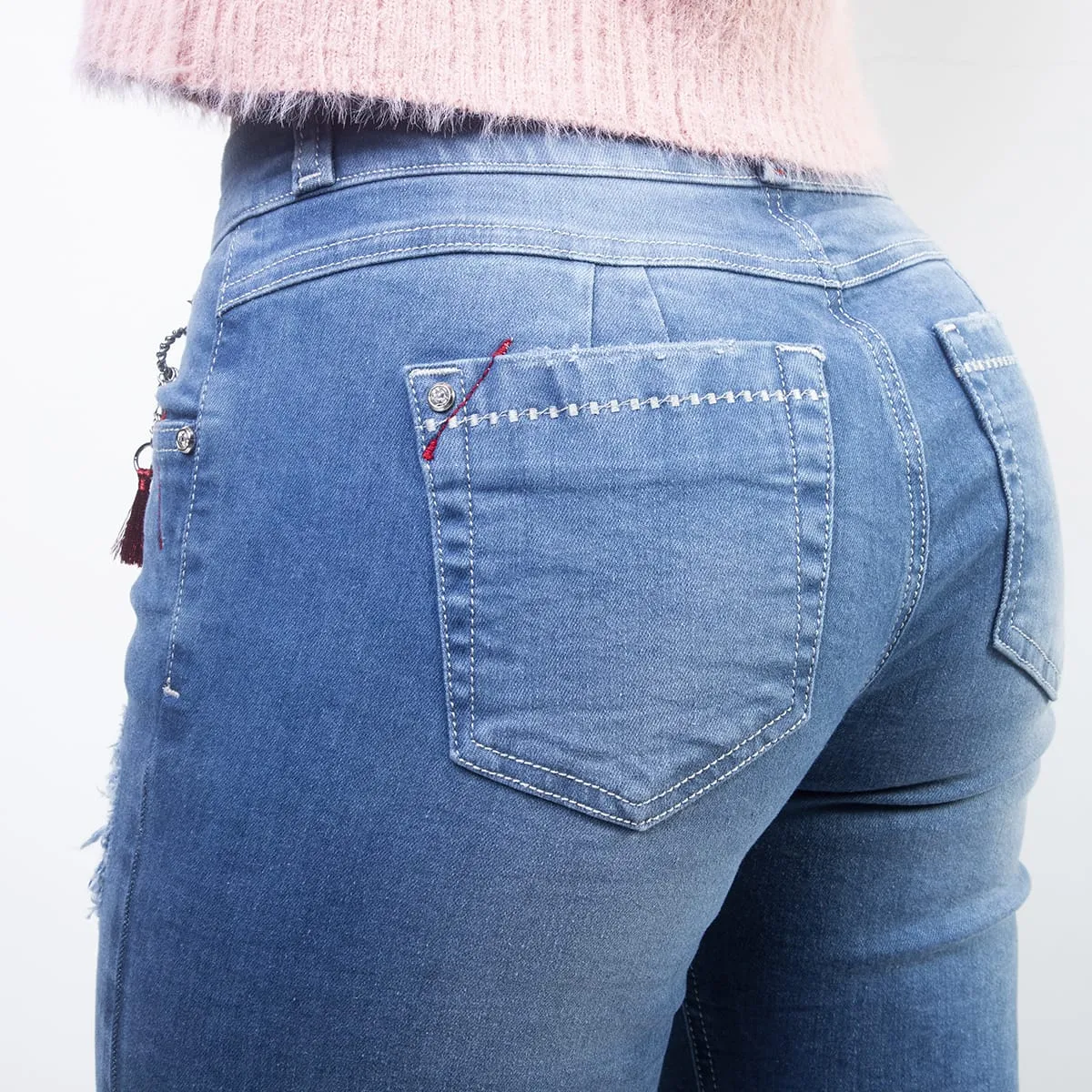 Jean Straight Tiro Bajo Comfy