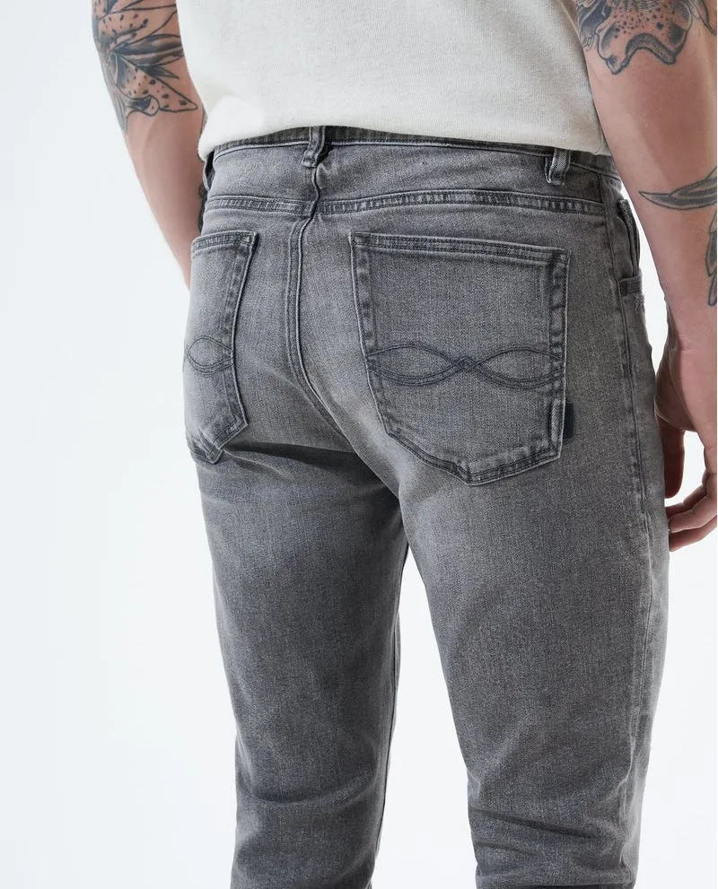 Jean Tapered fit gris para hombre