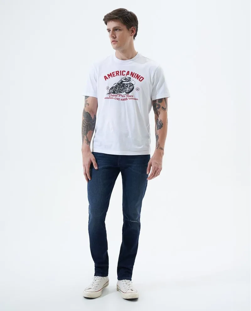 Jean Tapered fit oscuro para hombre
