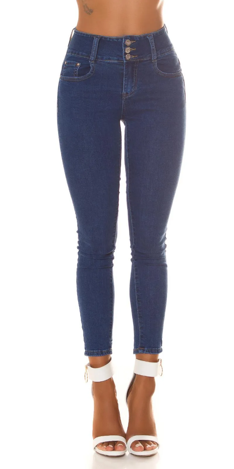 JEANS BáSICOS DE CINTURA ALTA PUSHUP