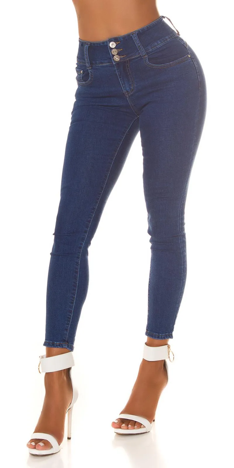 JEANS BáSICOS DE CINTURA ALTA PUSHUP
