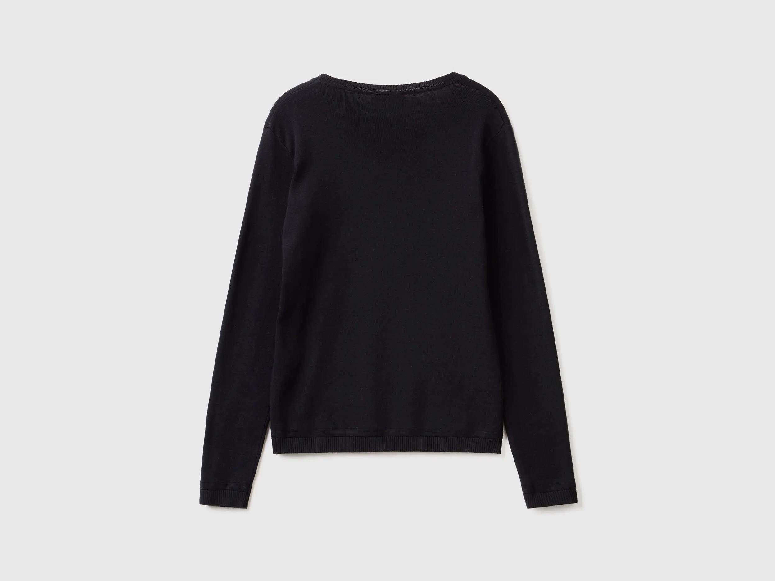 Jersey de cuello redondo de 100 % algodón
