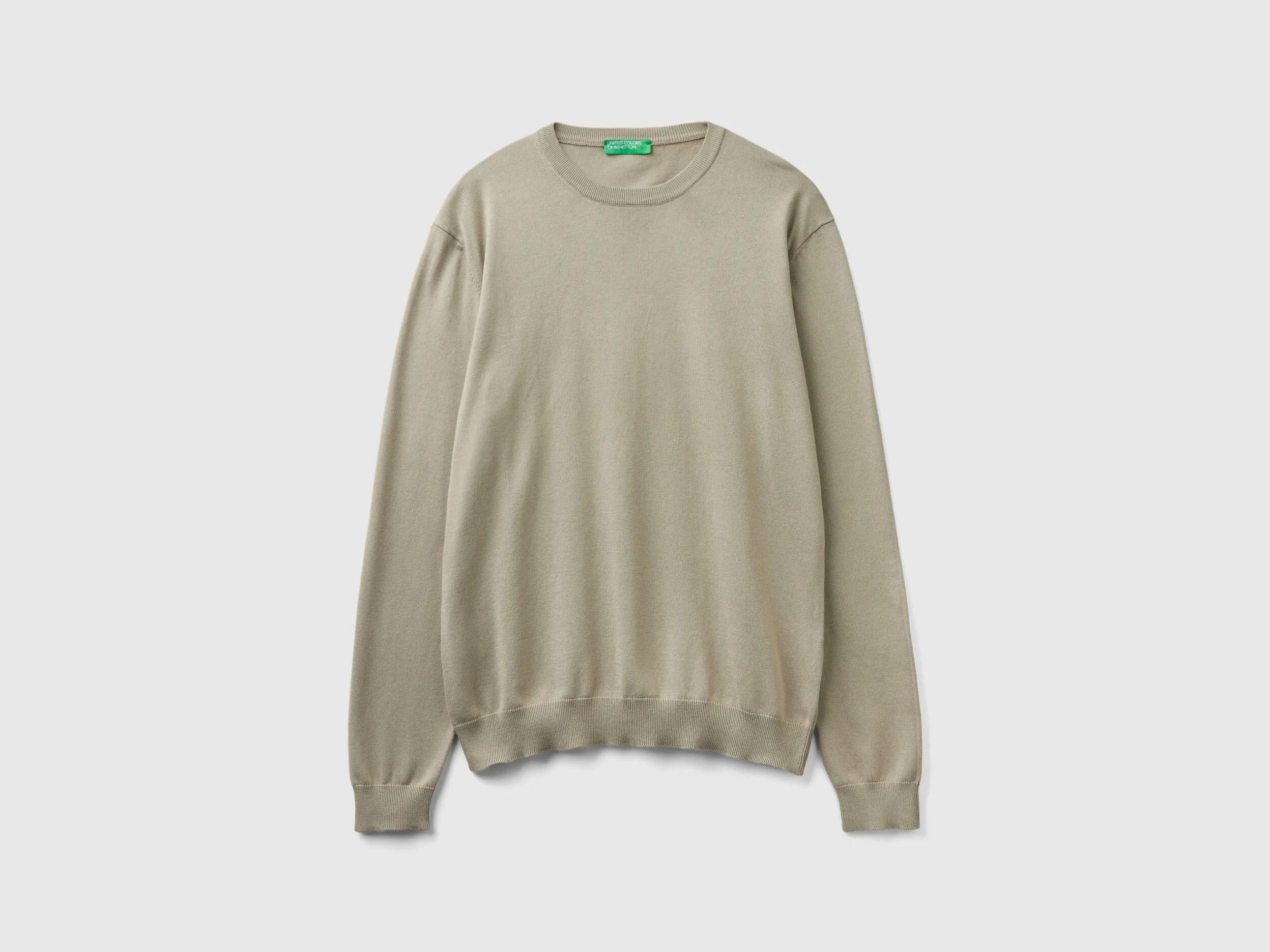 Jersey de cuello redondo de 100% algodón
