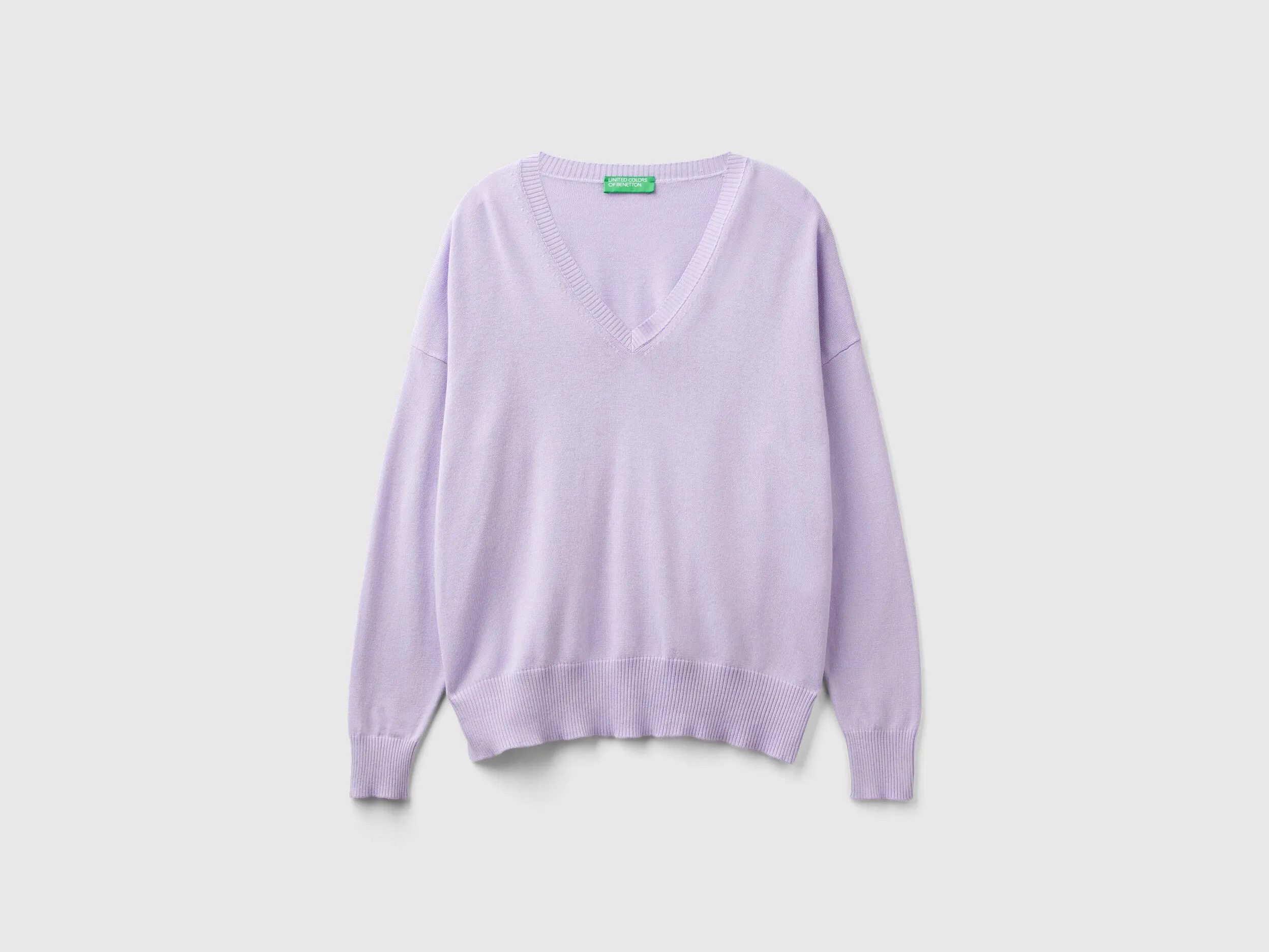 Jersey de Modal® mixto con escote de pico