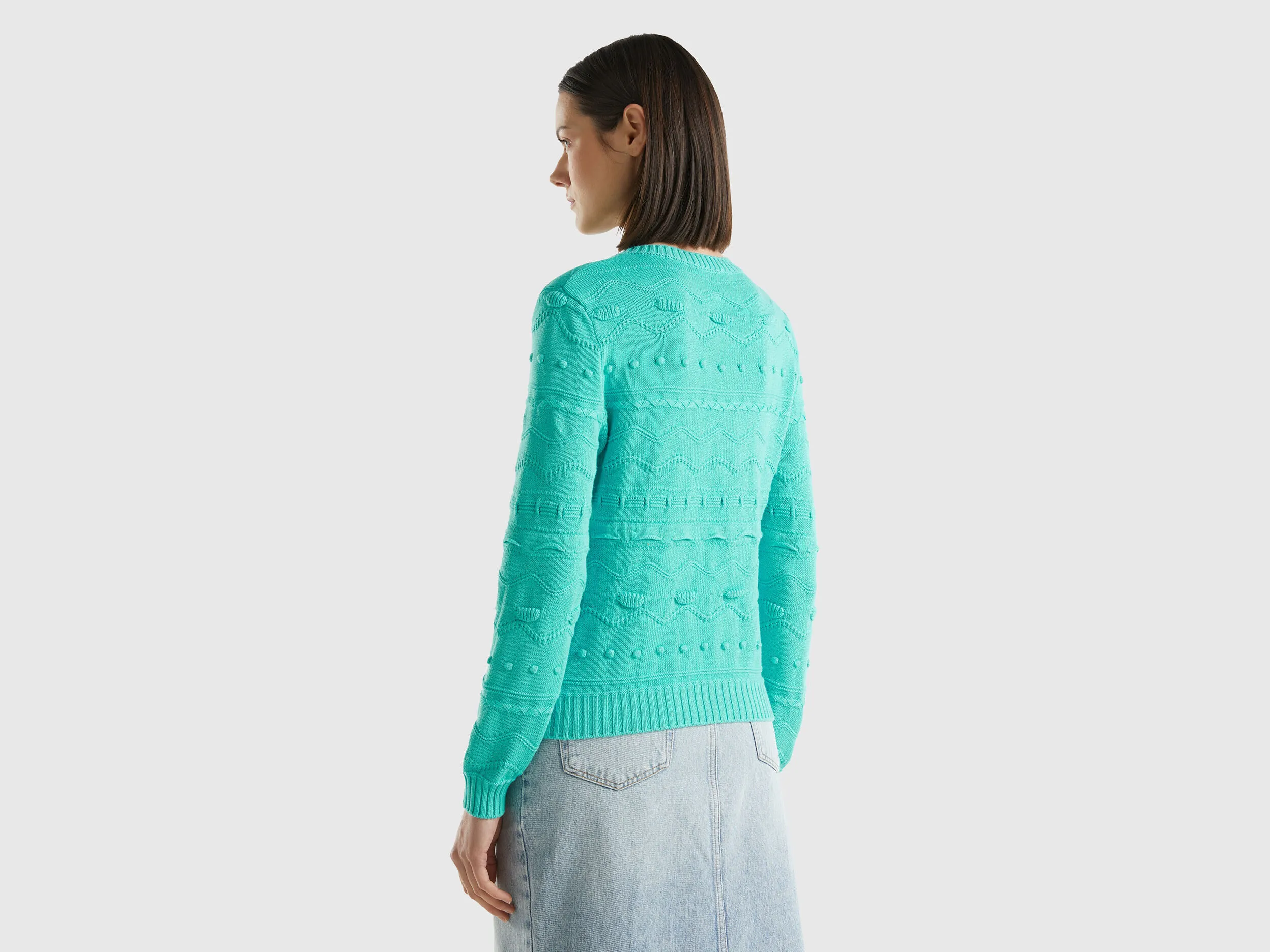 Jersey labrado verde agua