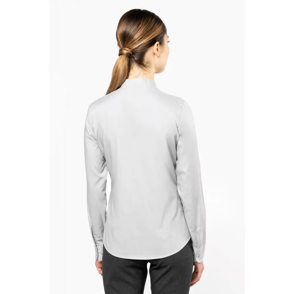 K514CAMISA CUELLO MAO MANGA LARGA MUJER