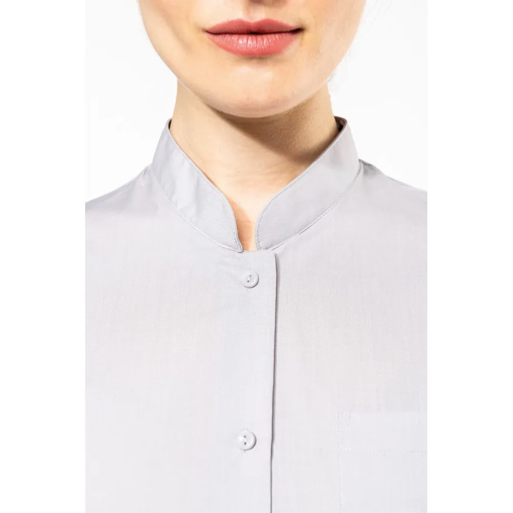 K514CAMISA CUELLO MAO MANGA LARGA MUJER