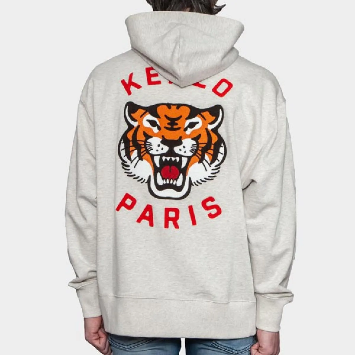 KENZO  SUDADERA LUCKY TIGER GRIS