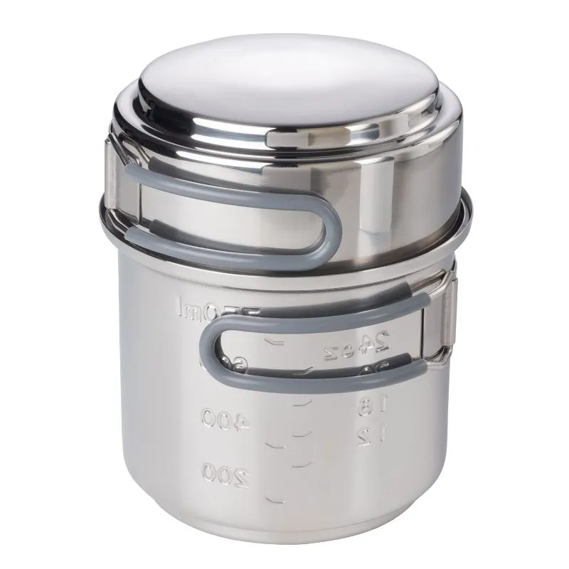Kit popote Esbit Set de cocina Esbit 985ml Acero inoxidable con quemador (Cs985st)