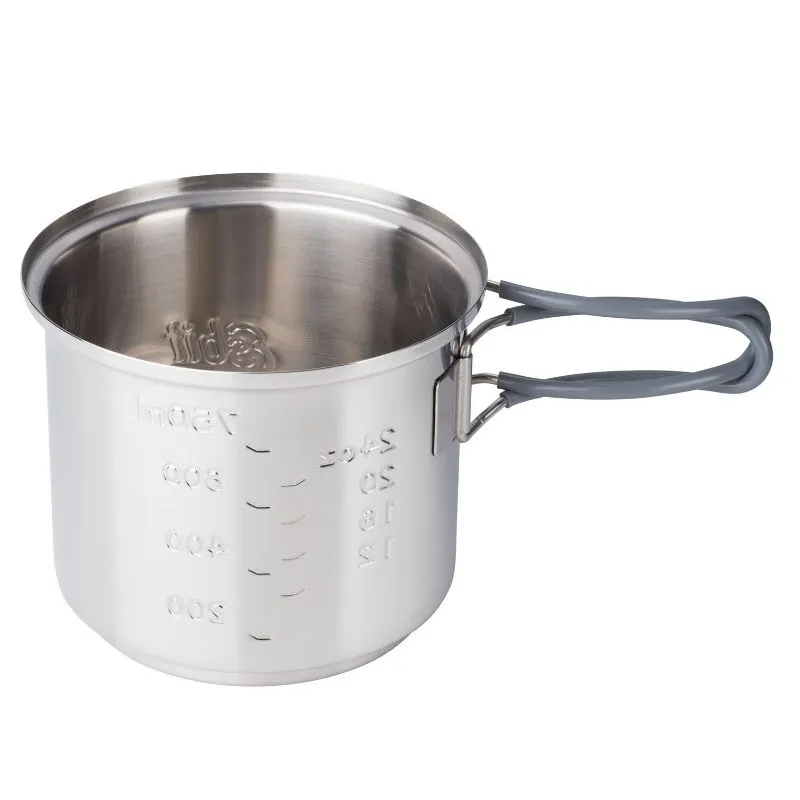 Kit popote Esbit Set de cocina Esbit 985ml Acero inoxidable con quemador (Cs985st)