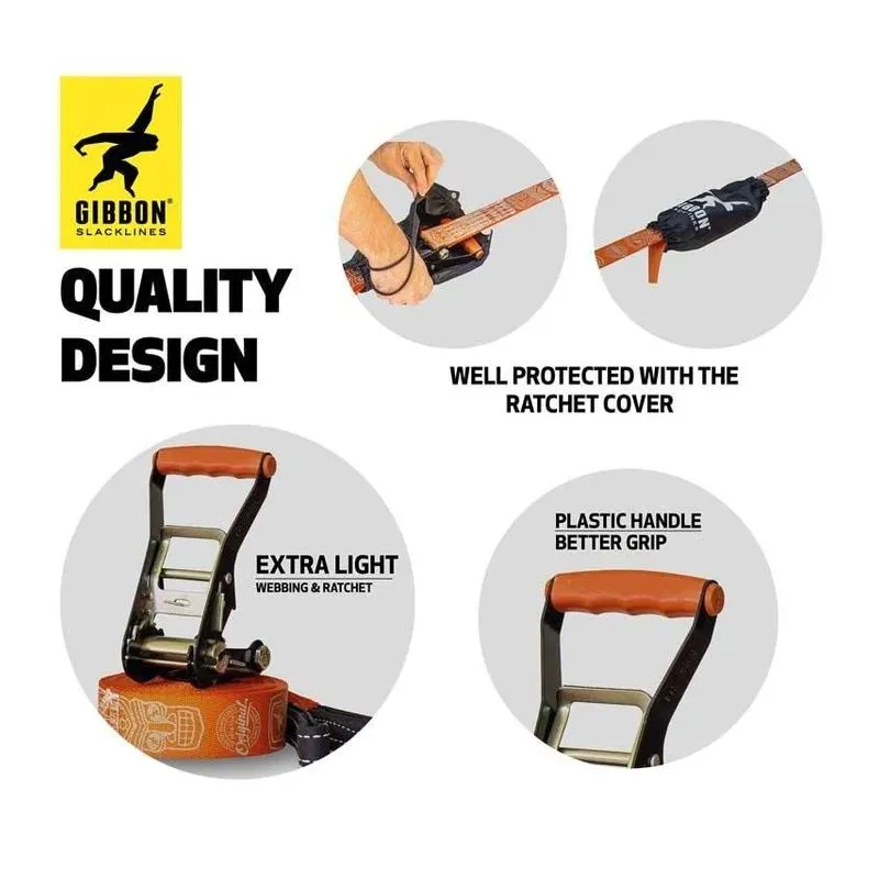 KIT SLACKLINE GIBBON TRAVELLINE  15M