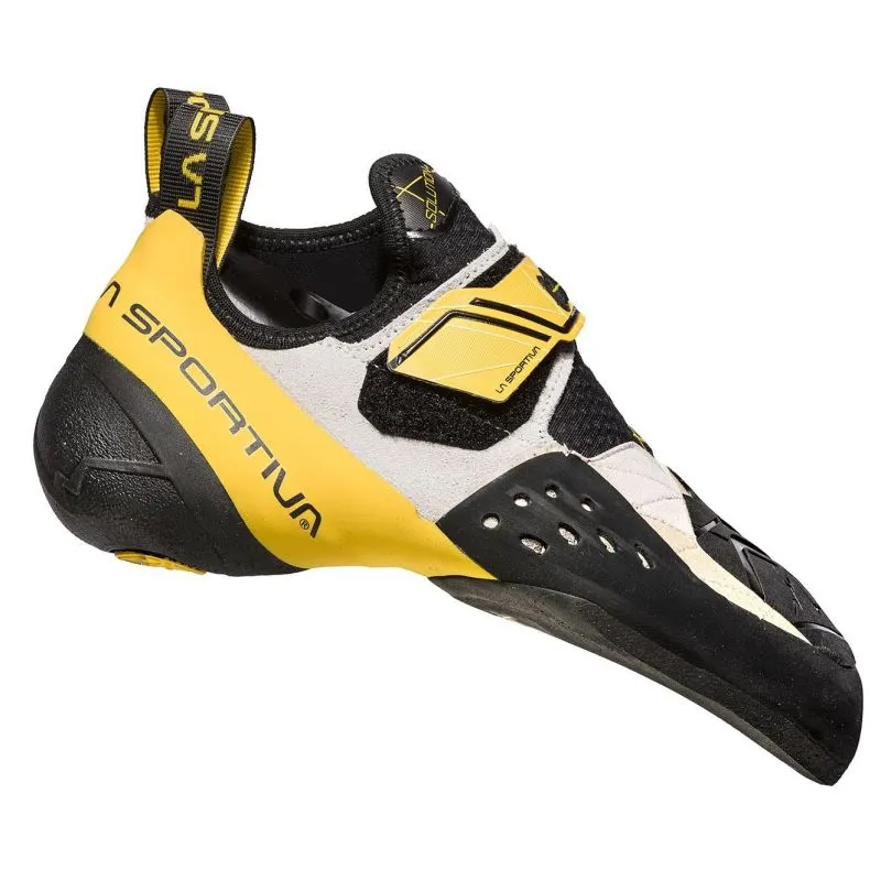 La Sportiva Solution (blanco/amarillo) Calcetín de escalada para hombre