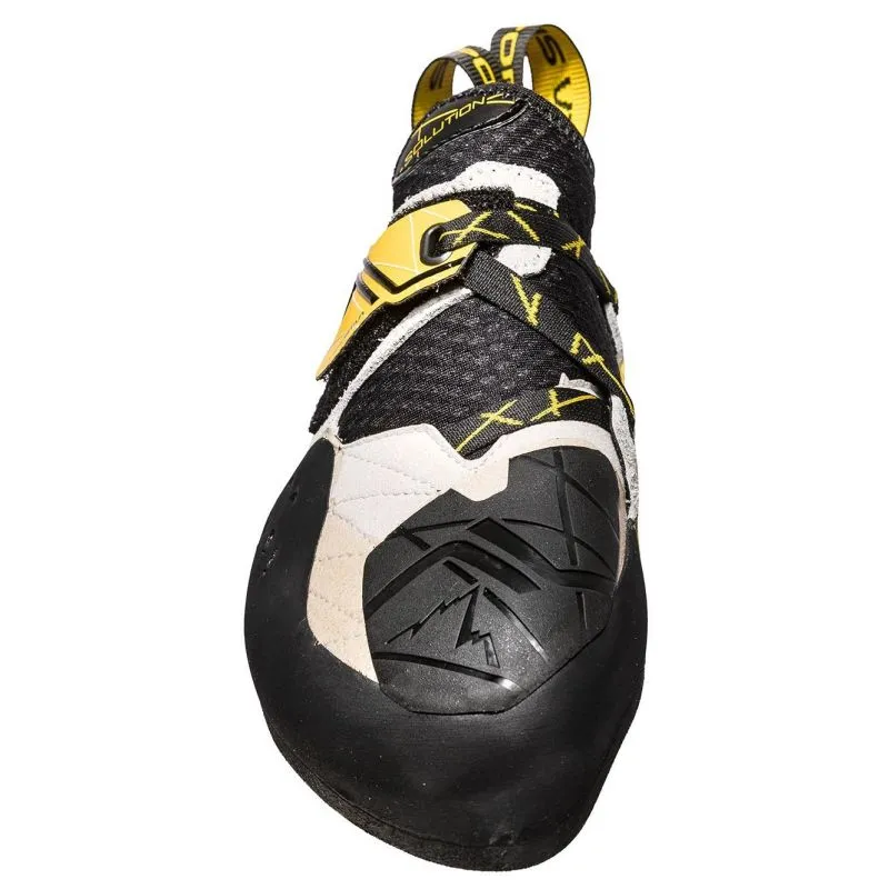 La Sportiva Solution (blanco/amarillo) Calcetín de escalada para hombre