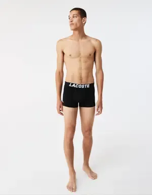 Lacoste Pack de tres calzoncillos de hombre Lacoste en tejido de punto con detalle de la marca