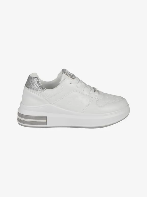 Laura Biagiotti Zapatillas de mujer con cordones y plataforma.