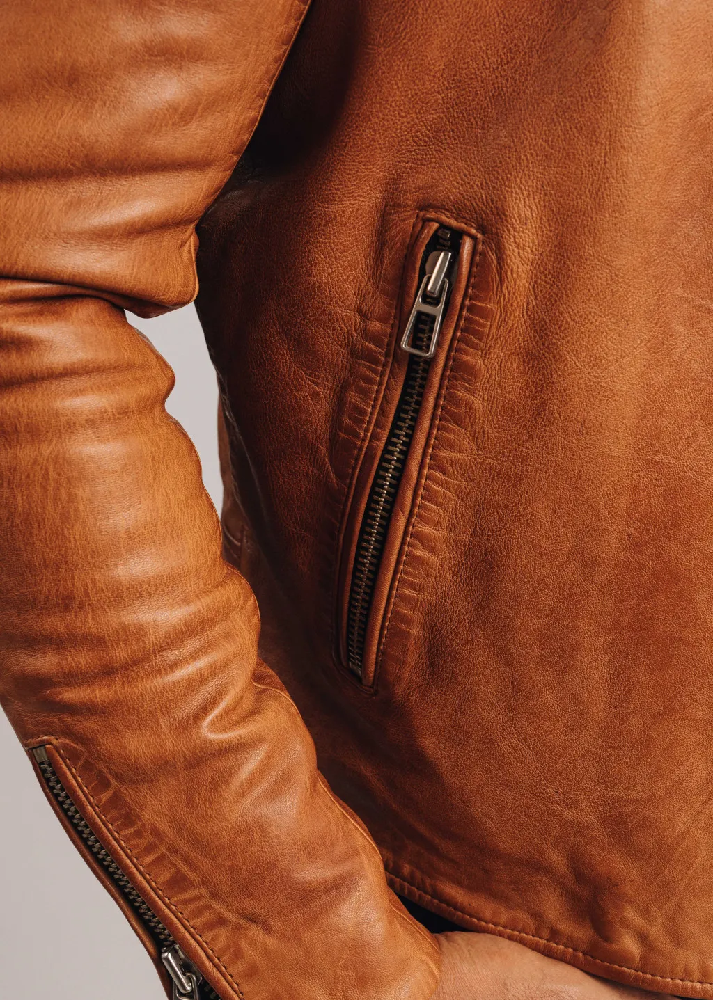 Leather jacket FAISSE GREEN