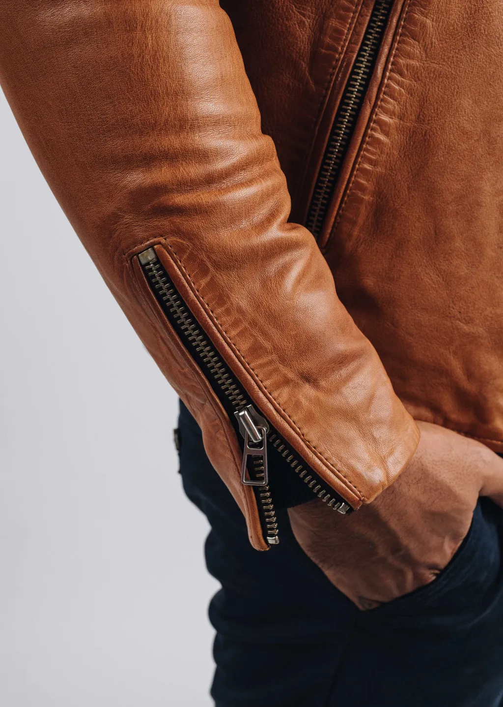 Leather jacket FAISSE GREEN