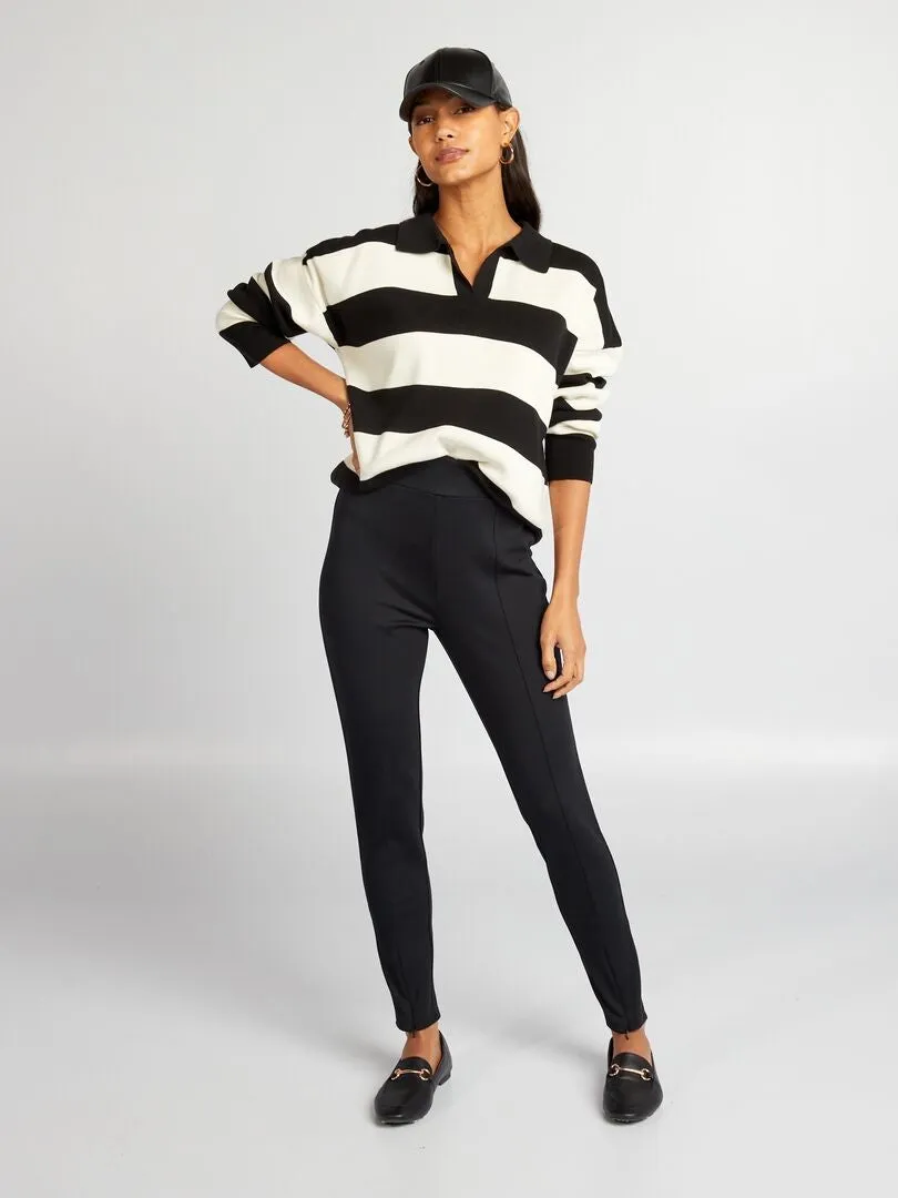 LEGGING DE PUNTO MILANO  NEGRO
