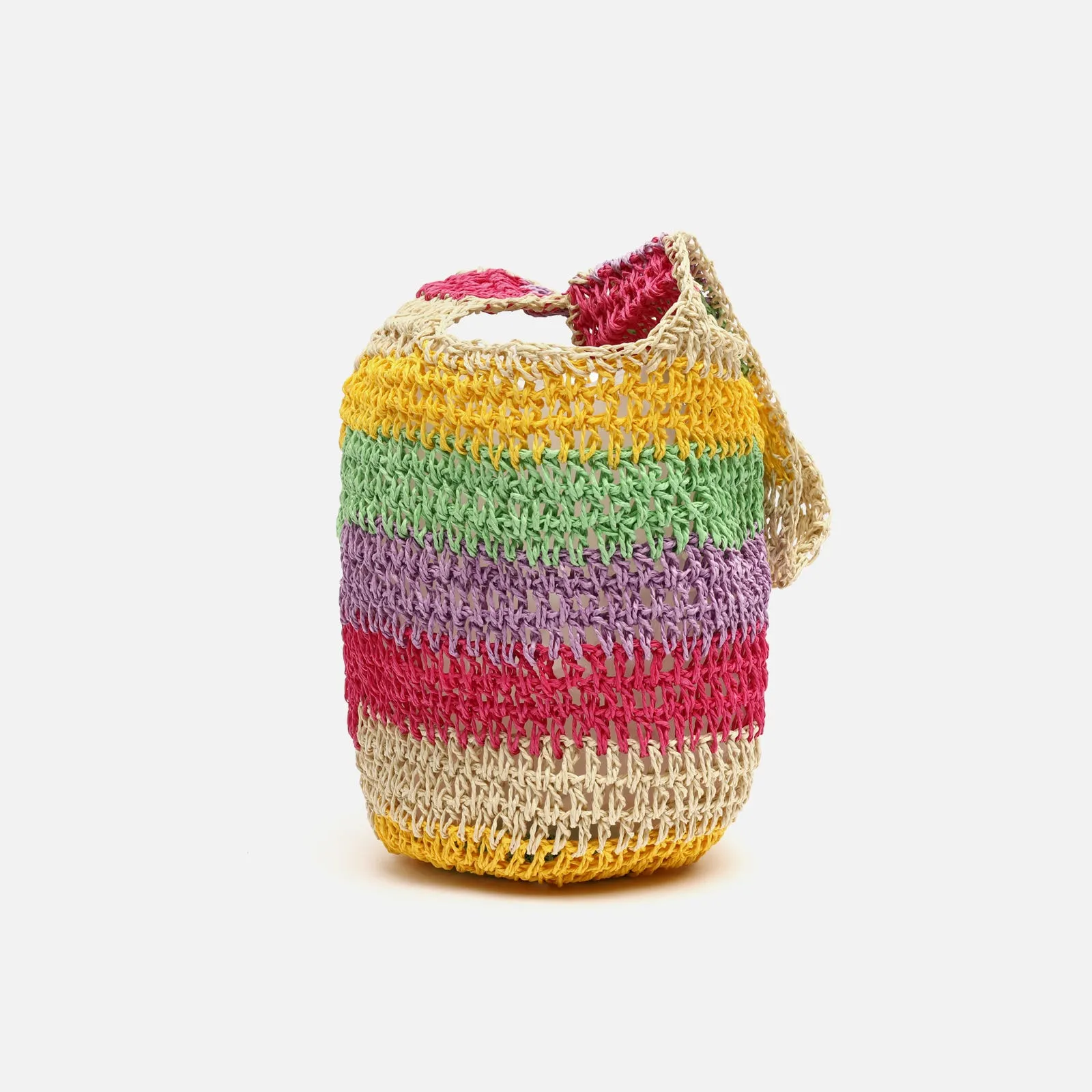 Legi bolso de hombro efecto rafia