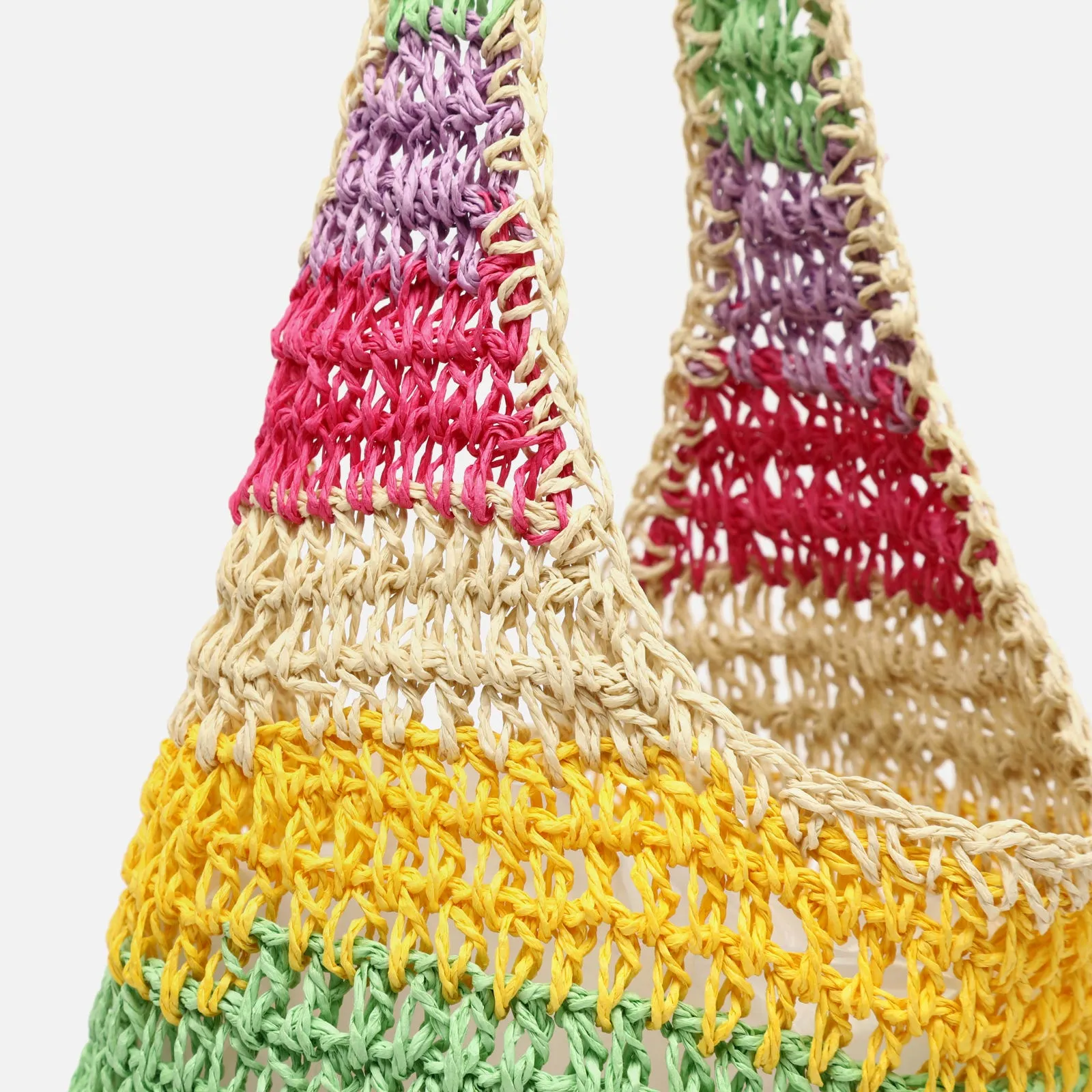 Legi bolso de hombro efecto rafia