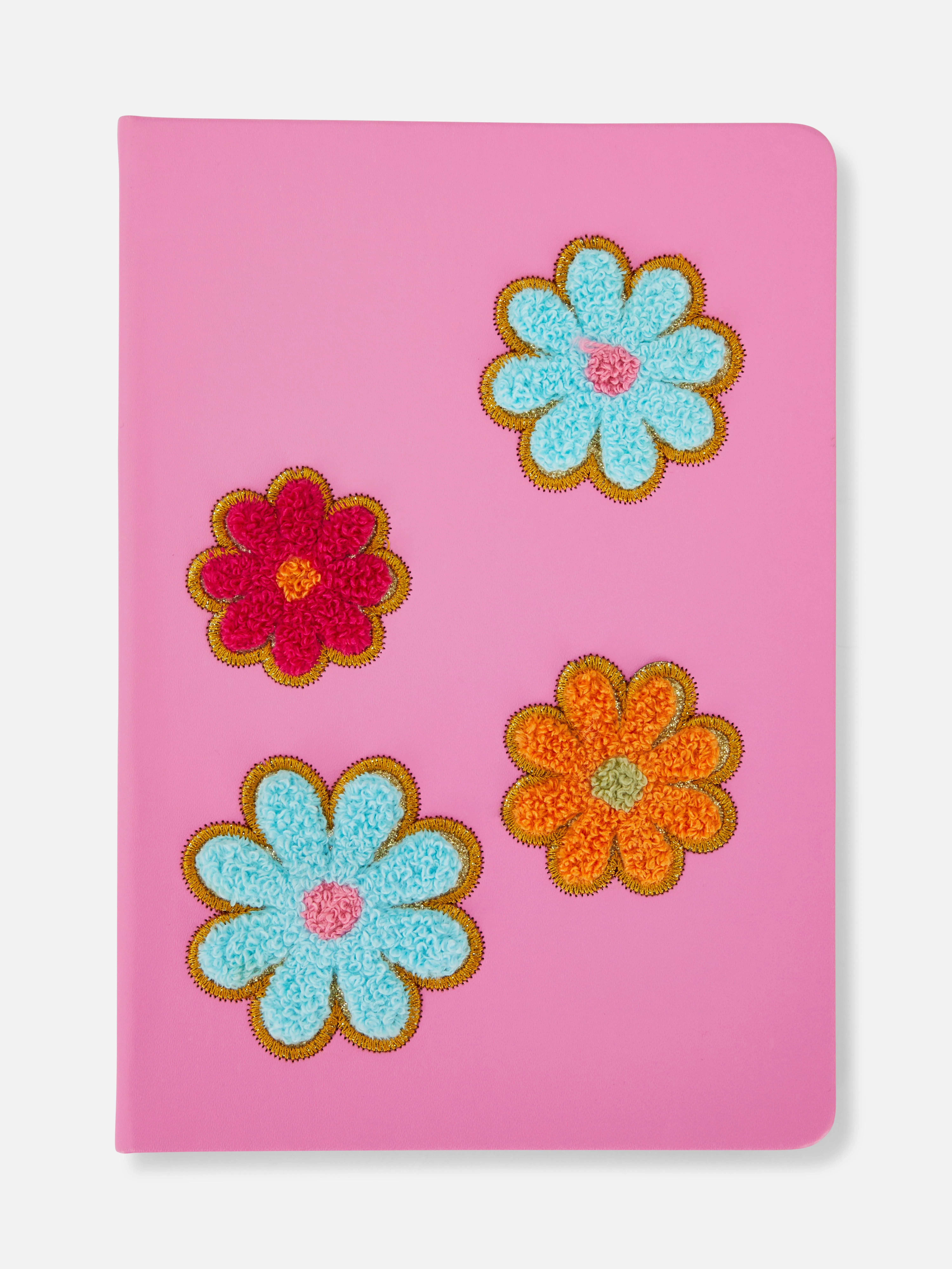 Libreat A5 de bouclé con diseño floral