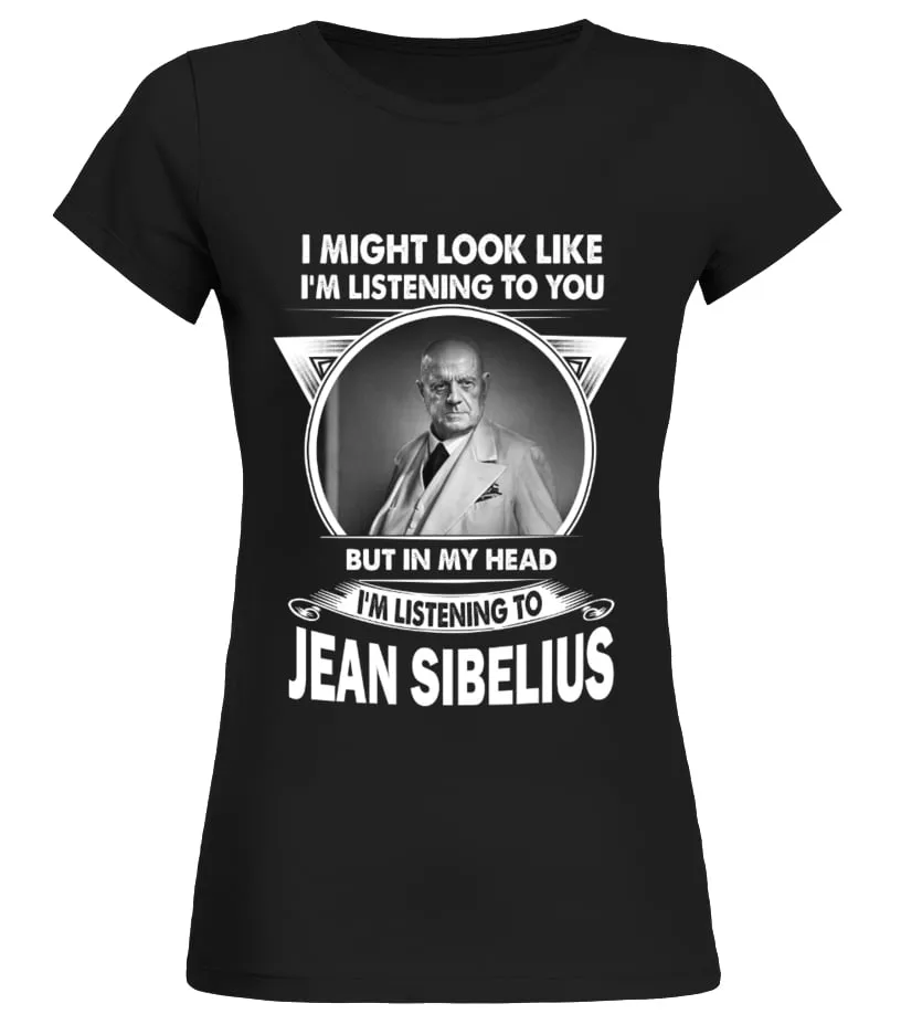 LISTENING TO JEAN SIBELIUS Camiseta cuello redondo Mujer
