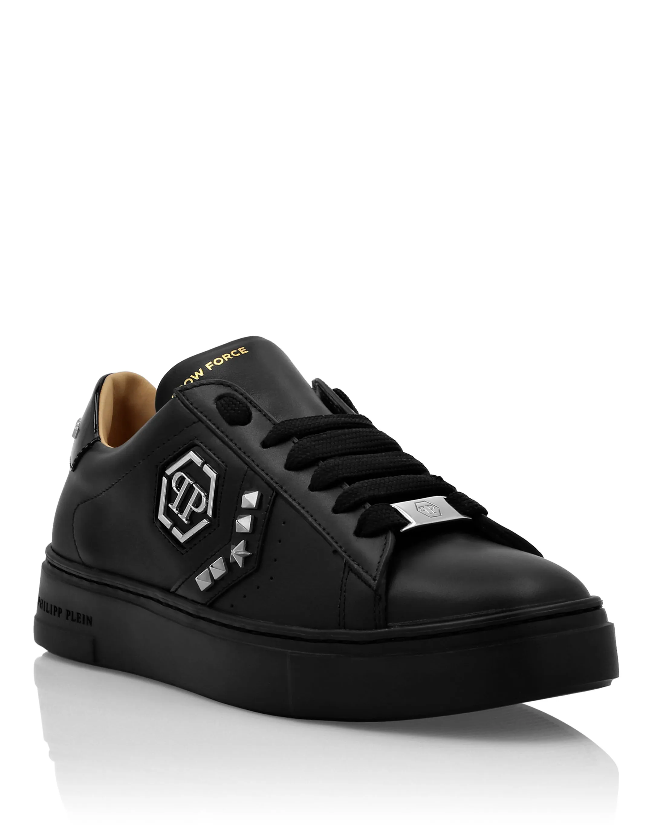 LOTOP LEATHER ARROW FORCE STUDS SNEAKERS