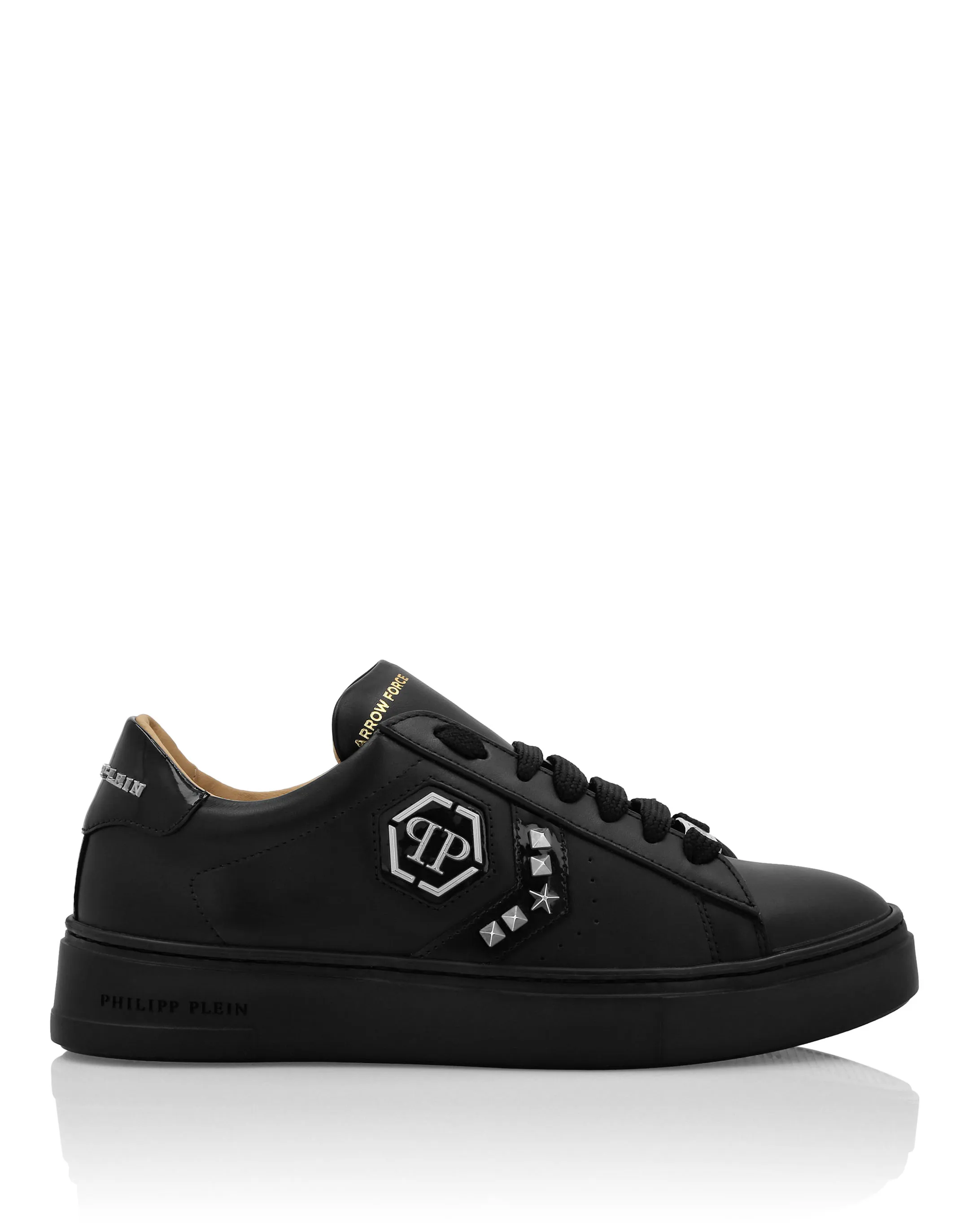 LOTOP LEATHER ARROW FORCE STUDS SNEAKERS