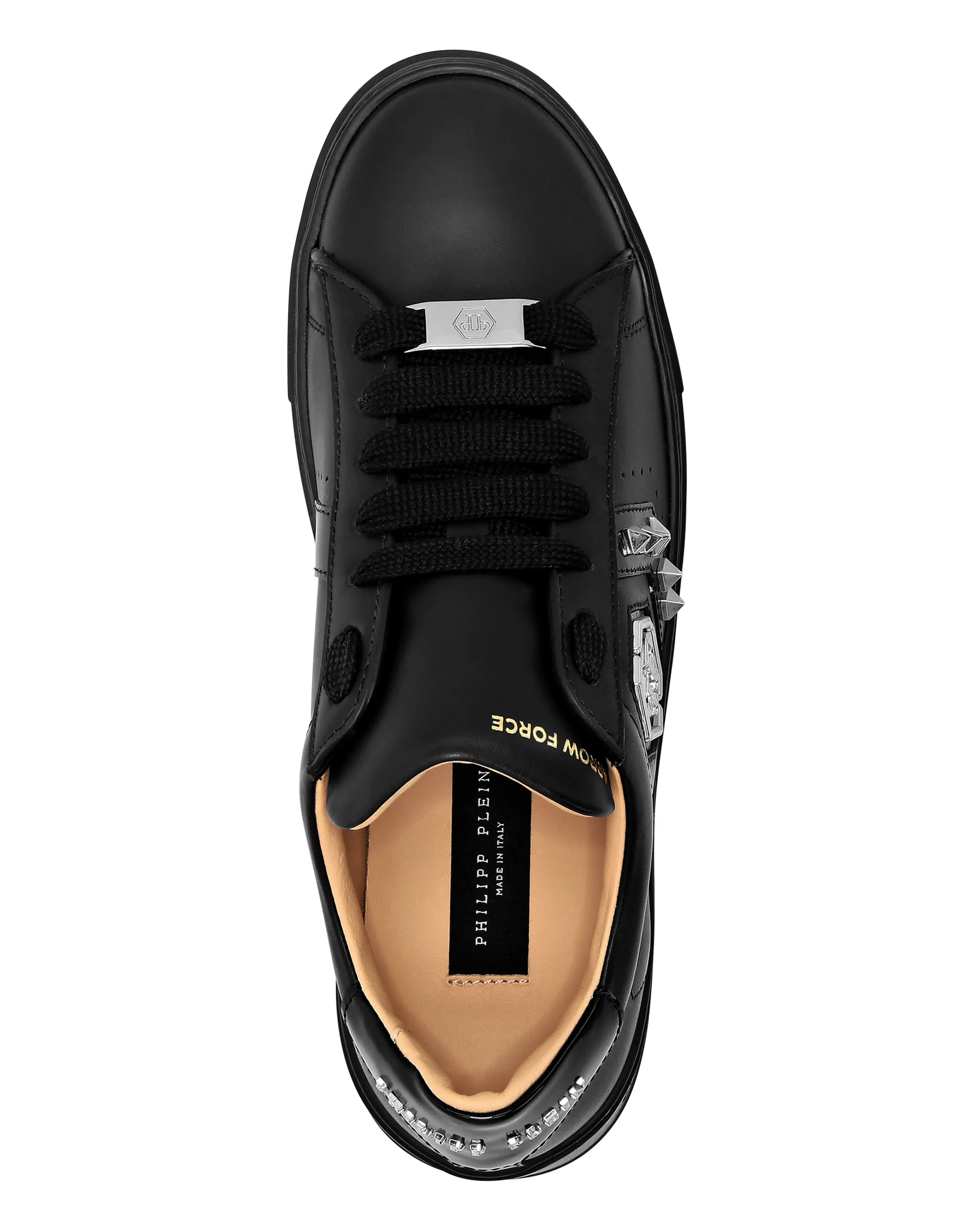 LOTOP LEATHER ARROW FORCE STUDS SNEAKERS