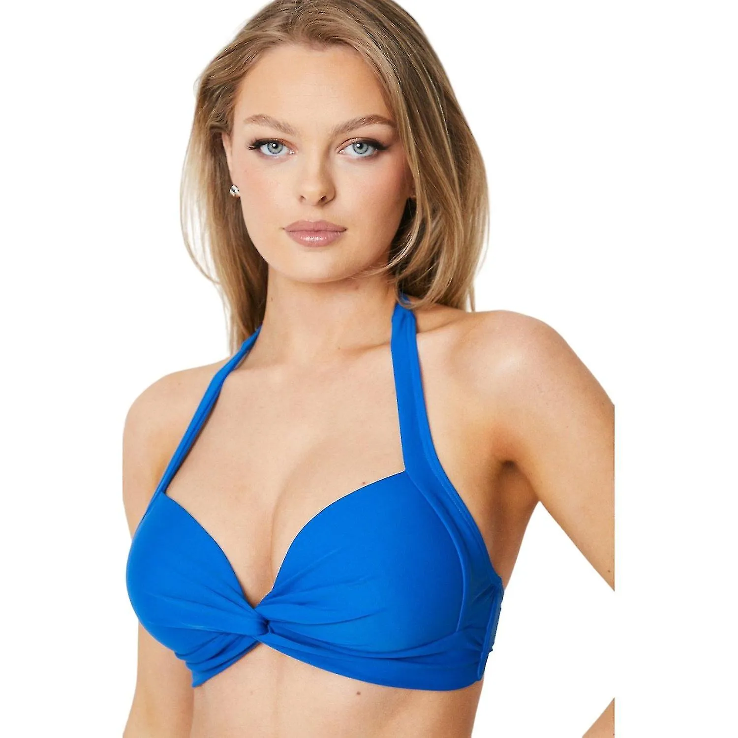 Magnífico top de bikini acolchado de nudo giratorio para mujer / mujer