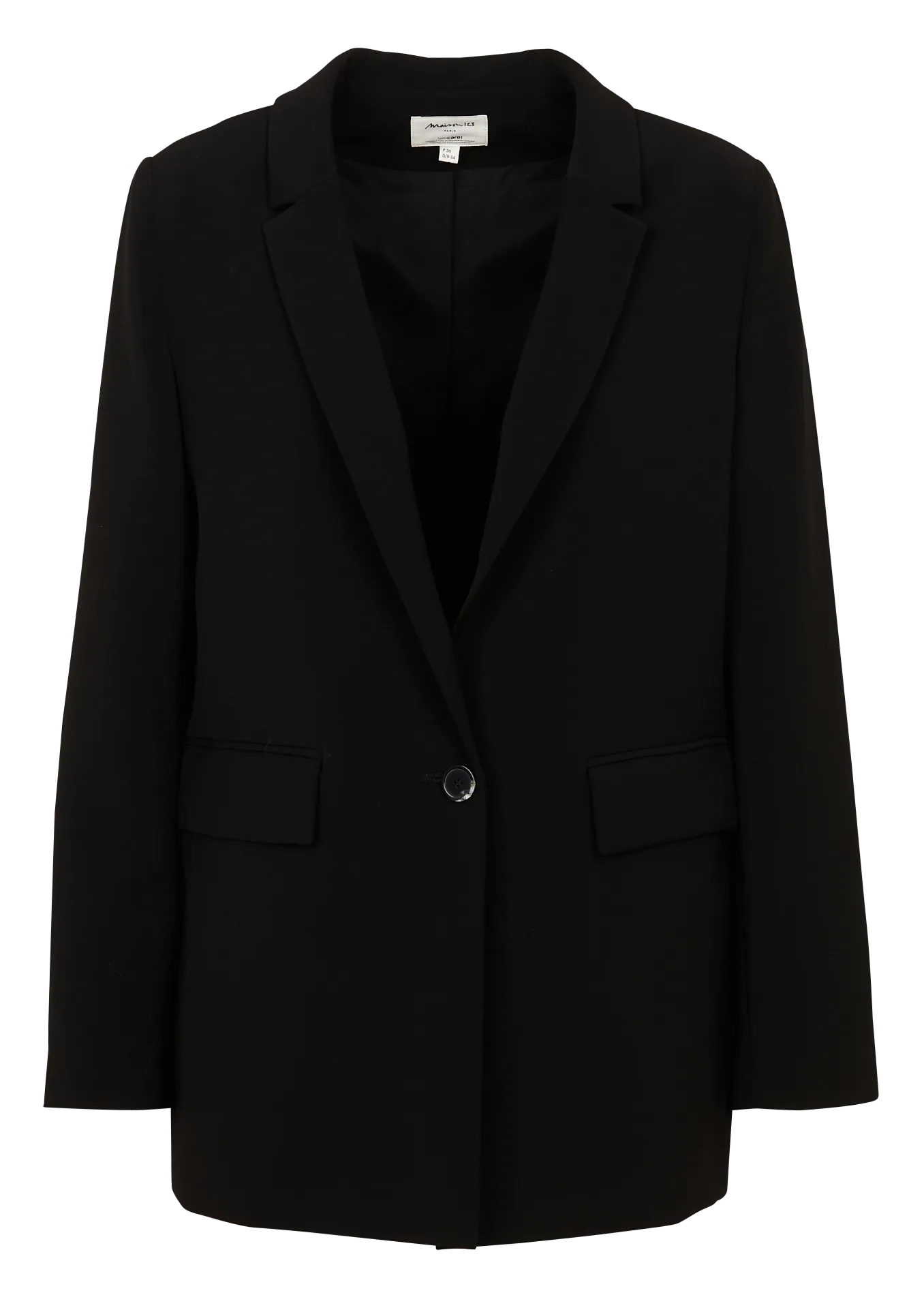 MAISON 123 NELIA  CHAQUETA SASTRE RECTA EN NEGRO