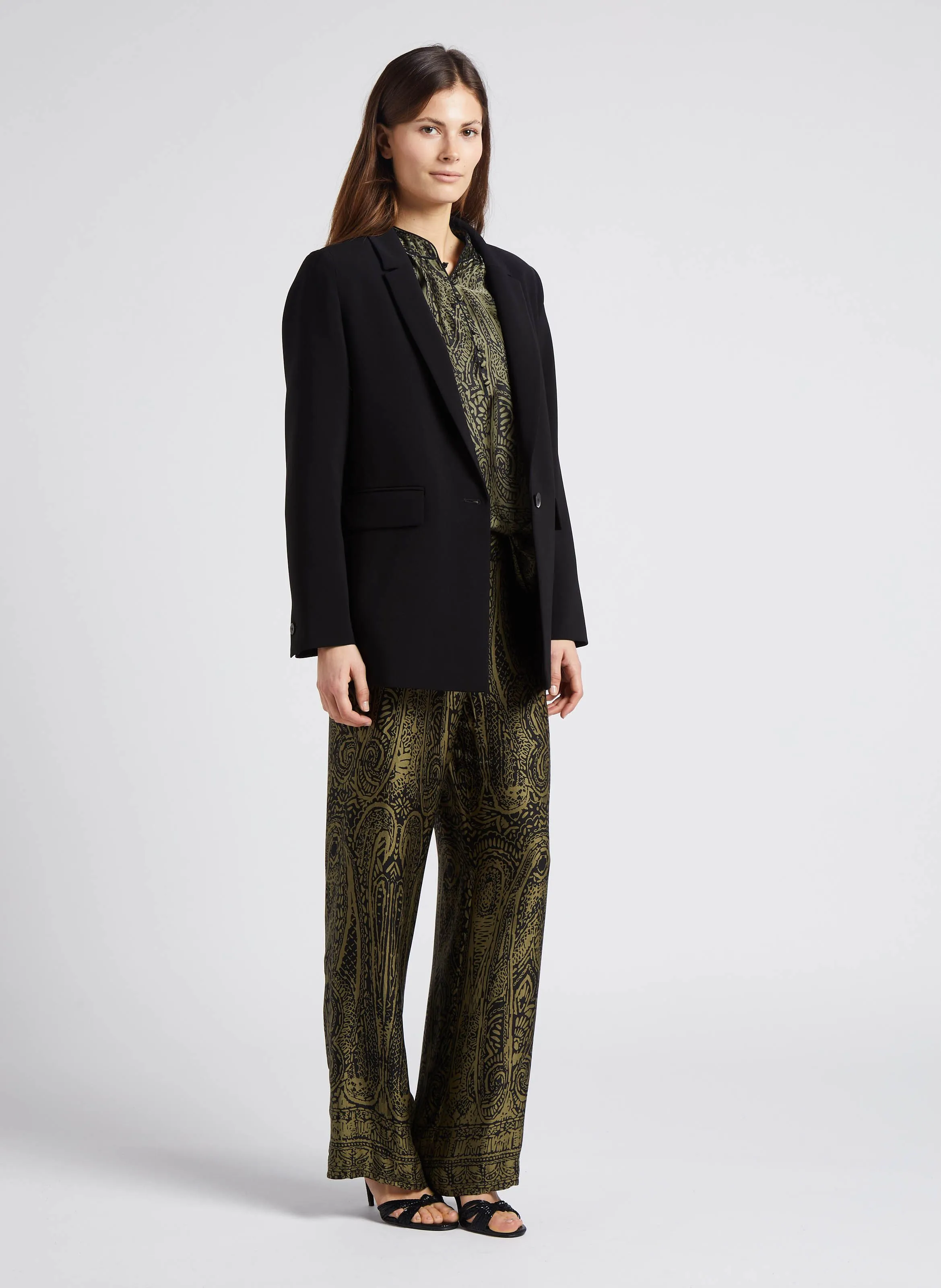 MAISON 123 NELIA  CHAQUETA SASTRE RECTA EN NEGRO