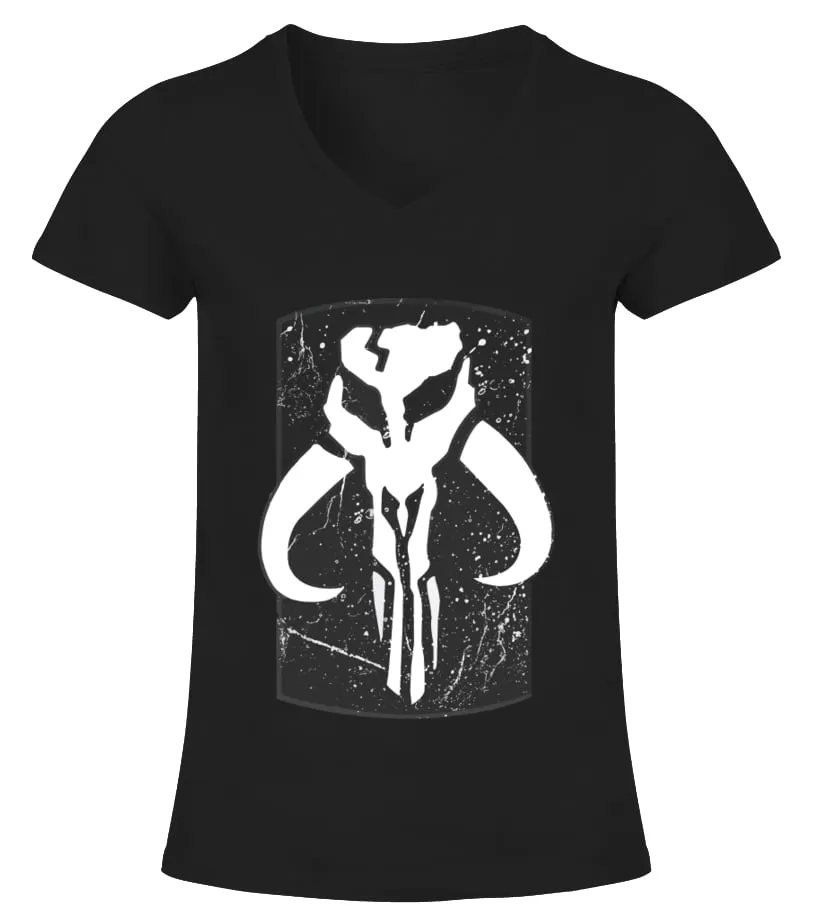 Mandalorian Warriors Skull Tusk Clan Camiseta cuello pico Mujer