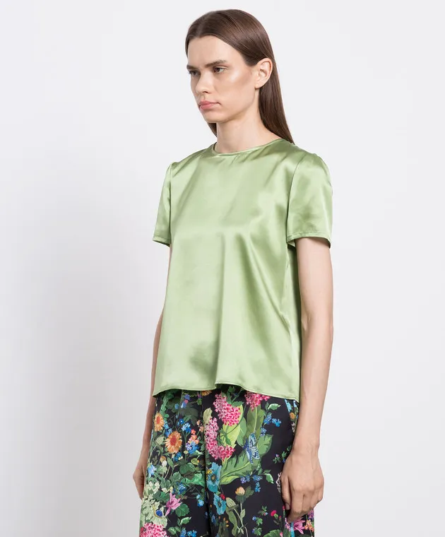 Max & Co Green silk blouse