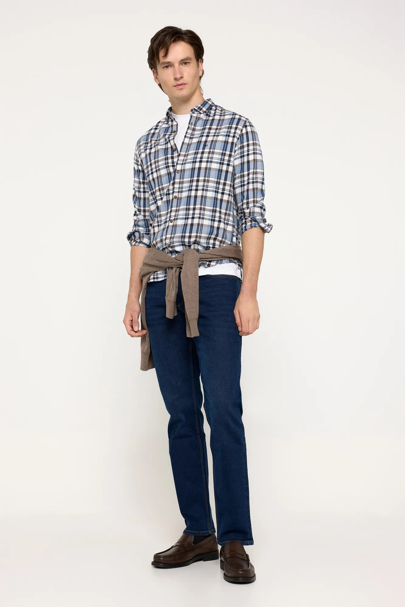 Milano Camisa Twill Cuadros