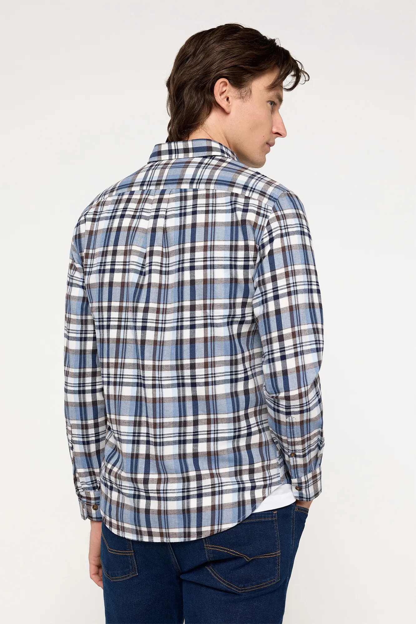 Milano Camisa Twill Cuadros