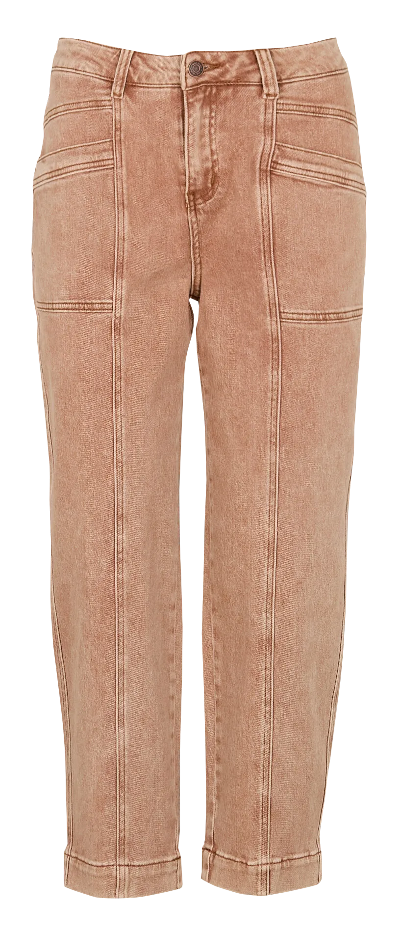 MKT PRINCETON VINTAGE TWILL  VAQUERO DESTEñIDO CON 5 BOLSILLOS EN MARRON