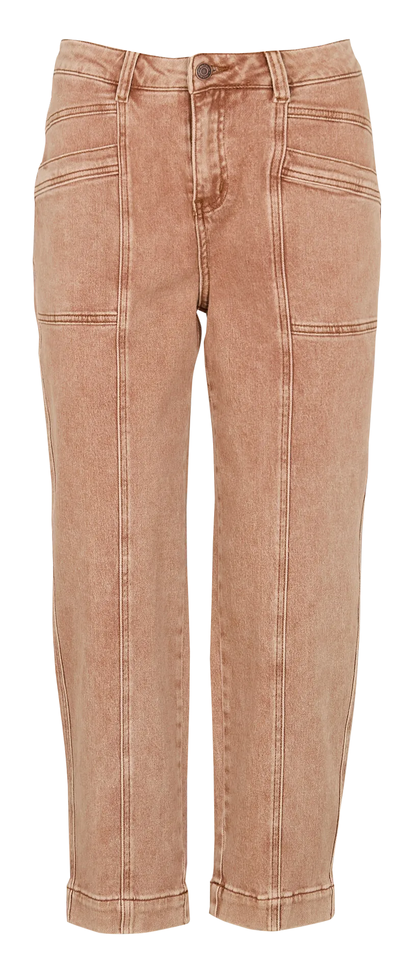 MKT PRINCETON VINTAGE TWILL  VAQUERO DESTEñIDO CON 5 BOLSILLOS EN MARRON