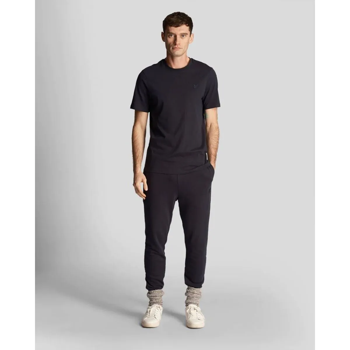 ML822TON SKINNY SWEATZ271 DATK NAVY