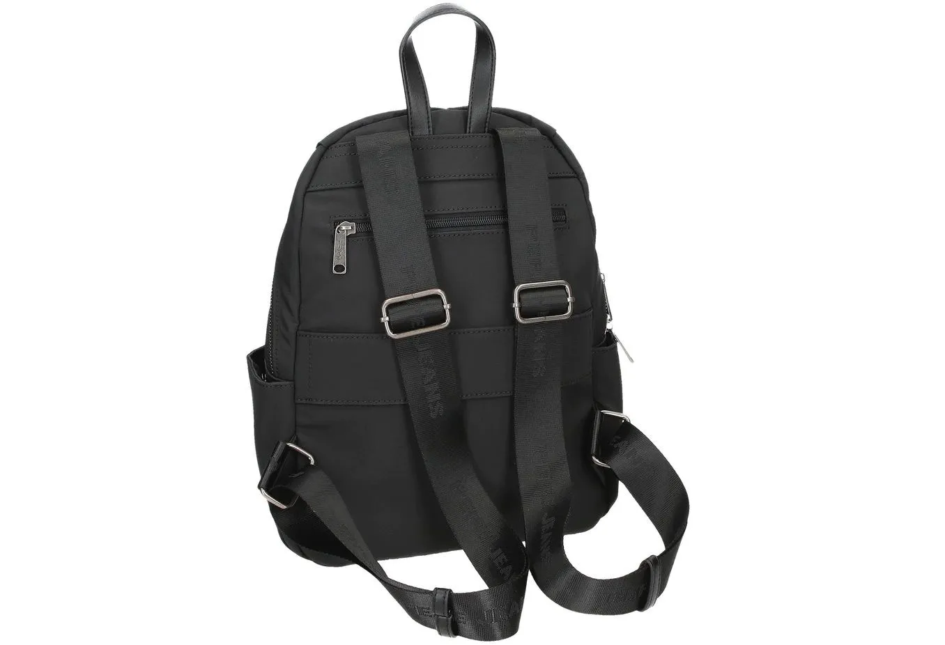 Mochila de mujer Pepe Jeans Tessa en negro con bolsillos laterales