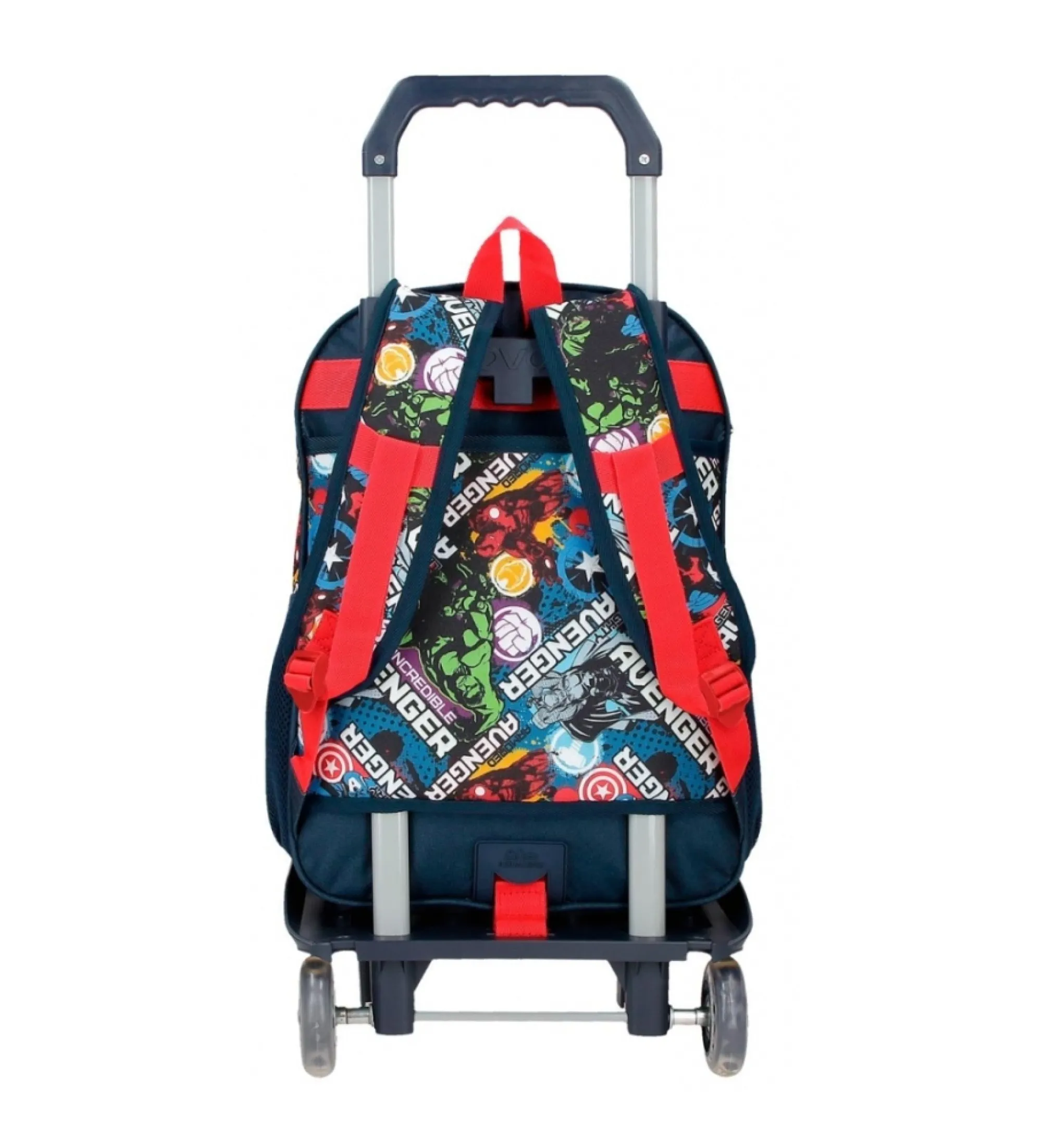 Mochila escolar dos compartimentos Avengers Legendary 40 cm con carro marino
