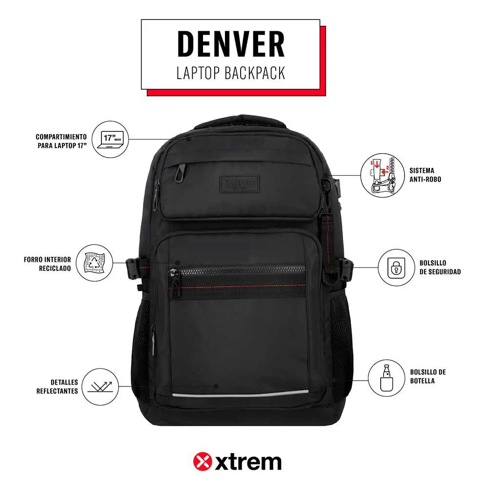 Mochila Notebook Xtrem Denver 5XT Negro 17"