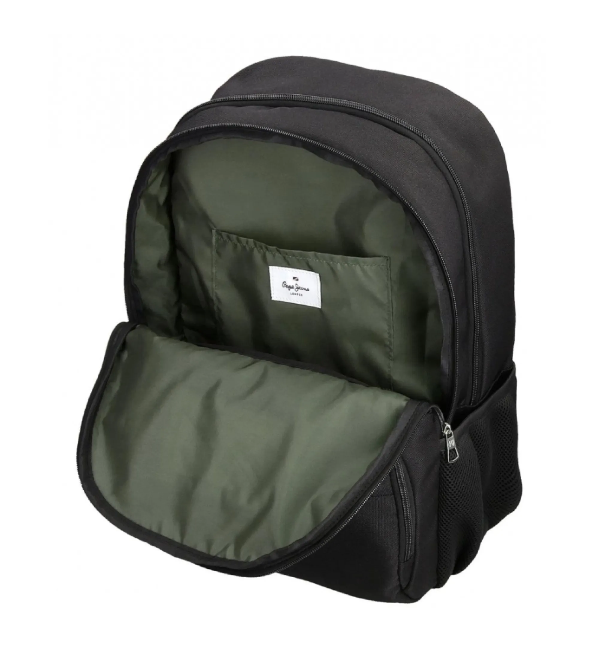 Mochila Pepe Jeans Alton dos compartimentos negro
