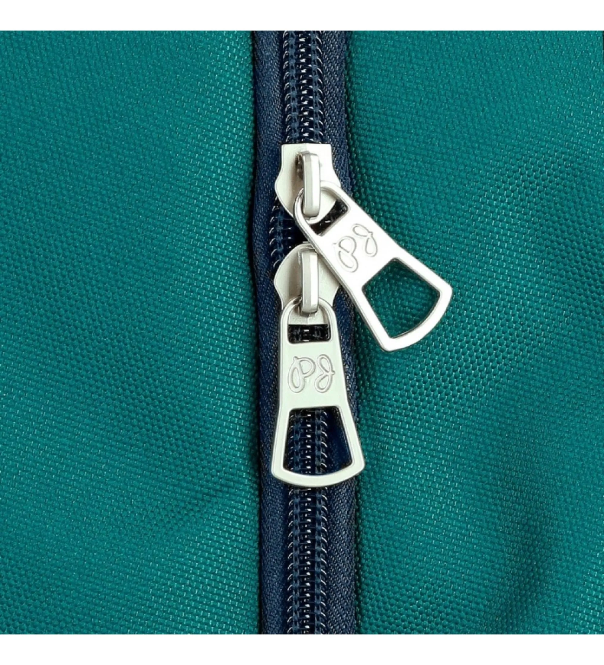 Mochila Pepe Jeans Ben 40 cm dos compartimentos adaptable a carro verde