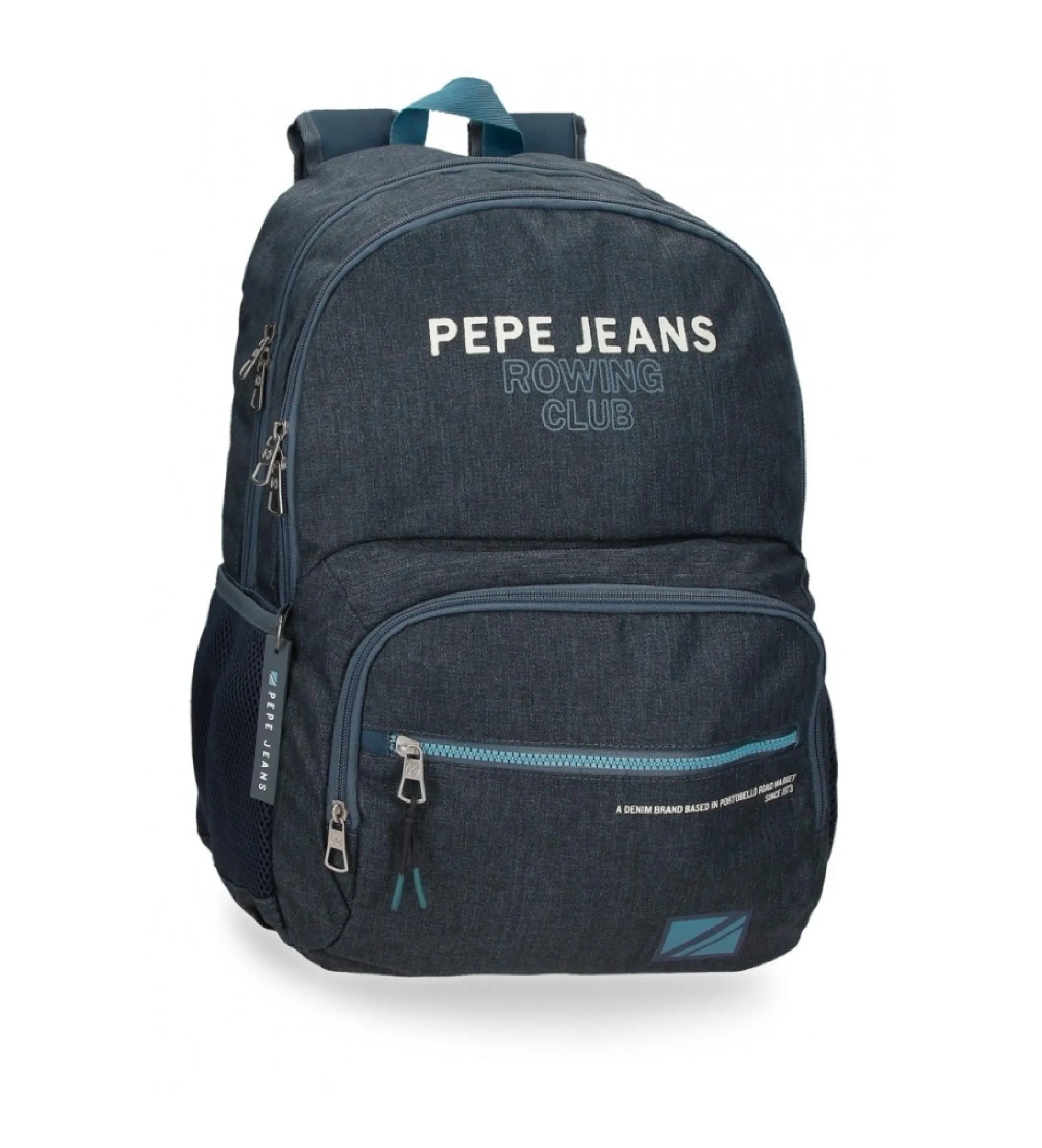 Mochila Pepe Jeans Edmon dos compartimentos adaptable a carro marino