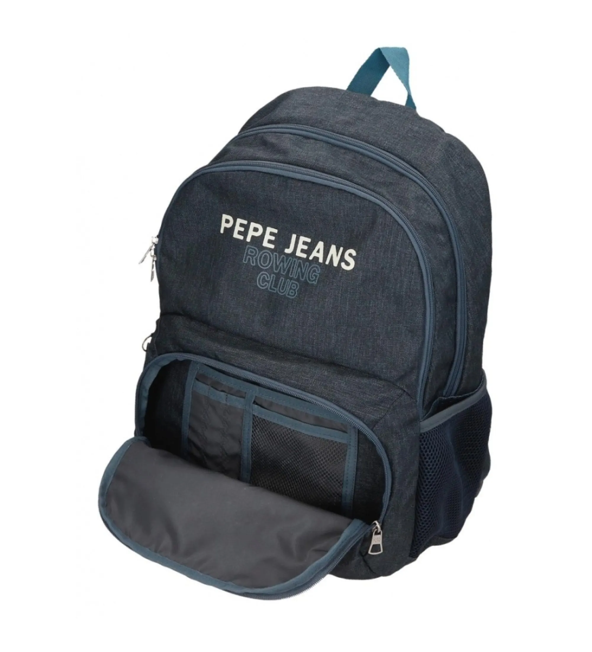 Mochila Pepe Jeans Edmon dos compartimentos adaptable a carro marino