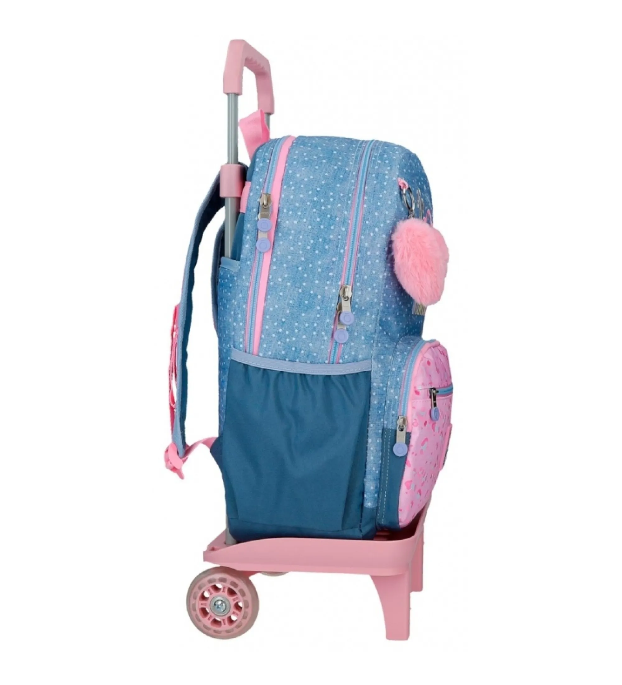 Mochila porta ordenador  Dreamer dos compartimentos con carro azul